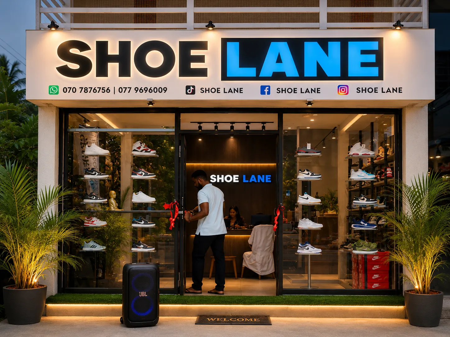 Shoe Lane Storefront Showcase